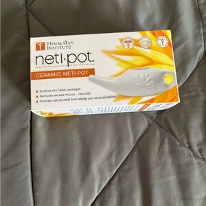 Himalayan Institute Ceramic Neti Pot - New in Original Packaging